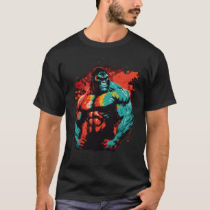 Gorilla Beast Bodybuilding Muscles MMA Fighter Gym T-Shirt