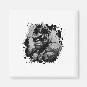 Gorilla Beast Muscles Workout Bodybuilding Boxing Magnet