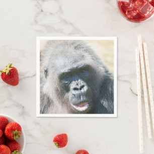 Gorilla Biddy’s Silver Glow in the Sun Napkin