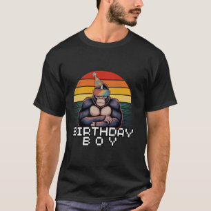 Gorilla Birthday Decorations Monkey Tag VR Gamer f T-Shirt