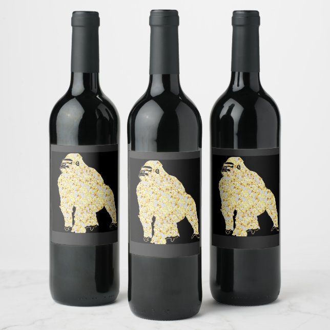 GORILLA BLING WINE LABEL (Bottles)