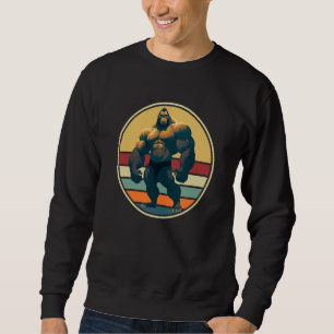 Gorilla Bodybuilding Gym Monkey Gorillas Weightlif Sweatshirt