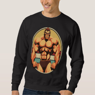 Gorilla Bodybuilding Gym Monkey Gorillas Weightlif Sweatshirt