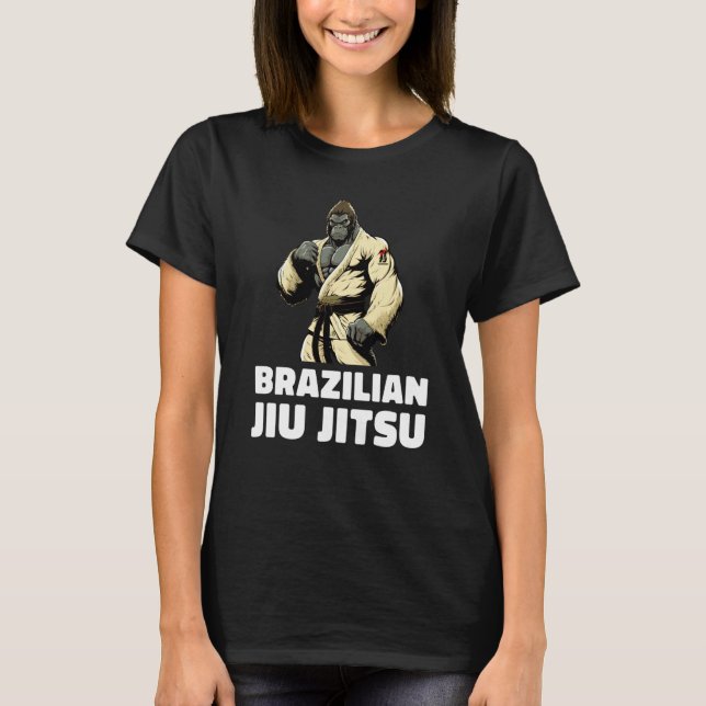 Gorilla Brazilian Jiu Jitsu and Grappling  2 T-Shirt (Front)