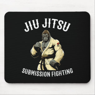 Gorilla Brazilian Jiu Jitsu BJJ Grappling Mouse Pad