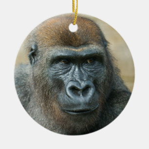Gorilla Brothers Ceramic Ornament