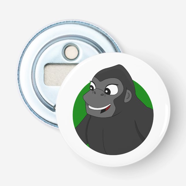 Gorilla Cartoon Bottle Opener (Front)
