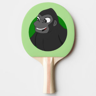 Gorilla Cartoon Ping-Pong Paddle