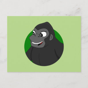 Gorilla Cartoon Postcard