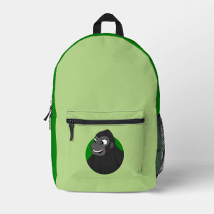 Gorilla Cartoon Printed Backpack