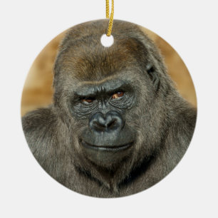 Gorilla Ceramic Ornament