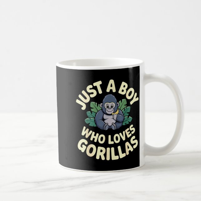 Gorilla Costume For Boys Men Kid Animal Lover Monk Coffee Mug (Right)