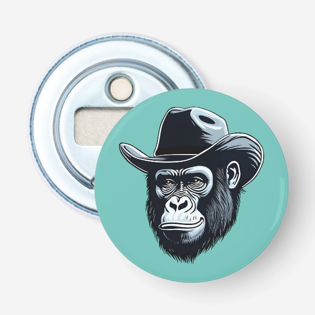 Gorilla Cowboy Bottle Opener (Front)