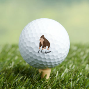 Gorilla Design Personalised Golf Balls
