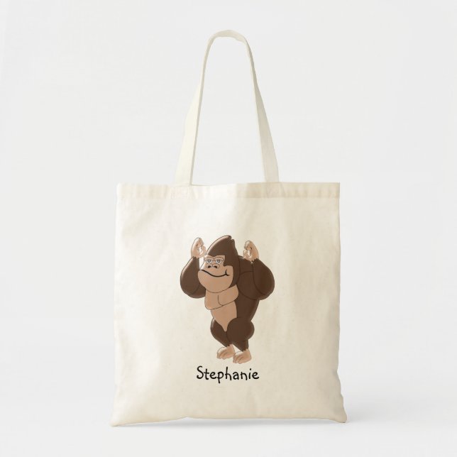 Gorilla Design Tote Bag (Front)