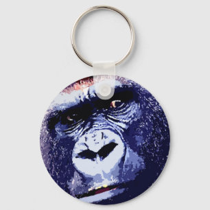 Gorilla Face Key Ring