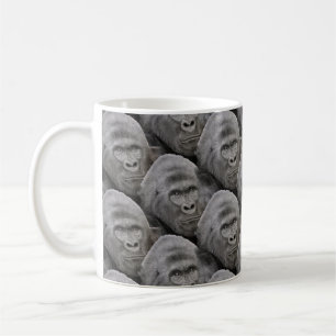 Gorilla Face Pattern Coffee Mug