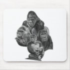 Gorilla Family Mouse Pad  ゴリラ家族のマウスパッド GorillaLife