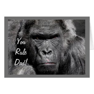 Gorilla, Father's Day Greeting Card