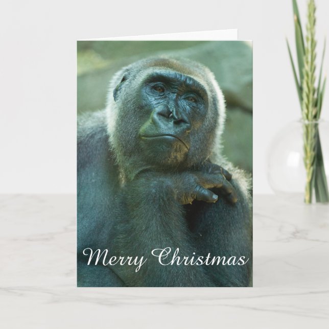 Gorilla - Fed Up Holiday Card (Front)