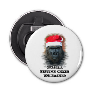 Gorilla Festive Cheer Unleashed Bottle Opener