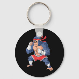 Gorilla Fighter MMA Kick Boxing Training Martial Key Ring