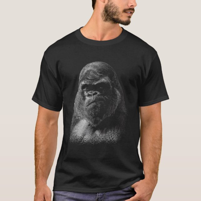 Gorilla For Toddlers Ape Wildlife Zoo T-Shirt (Front)