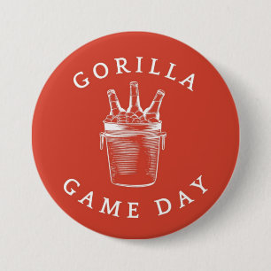 Gorilla Game Day Bucket 7.5 Cm Round Badge