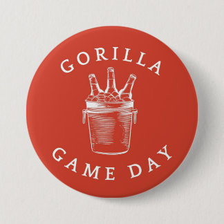 Gorilla Game Day Bucket 7.5 Cm Round Badge