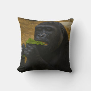 Gorilla Grace – Realistic Wildlife Portrait Cushion
