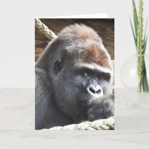 Gorilla Greeting Card