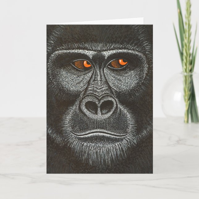Gorilla Greeting Card (Front)