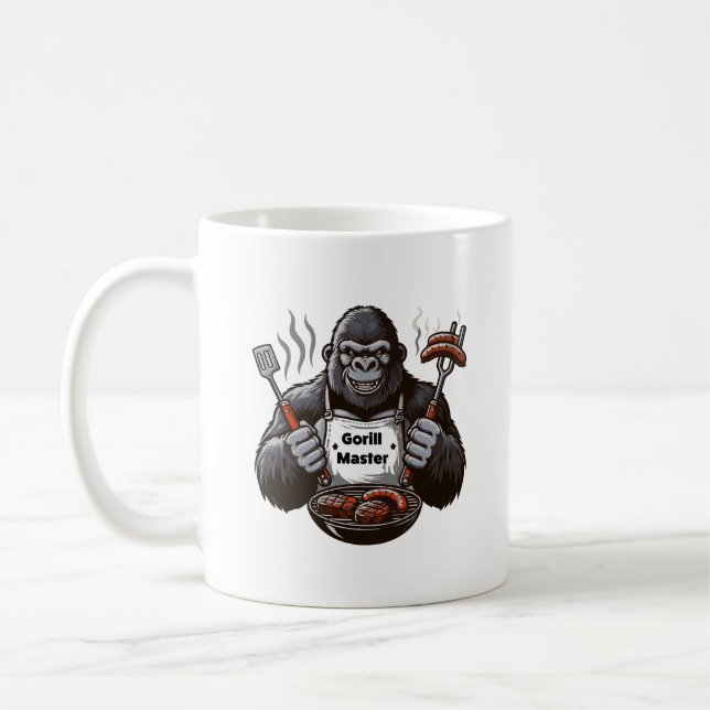 Gorilla Grill Master Coffee Mug (Left)