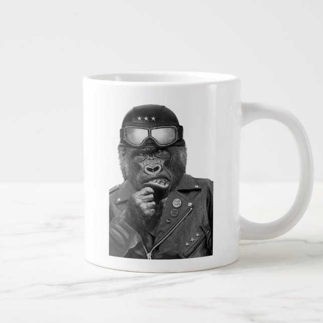 Gorilla Guy Large Coffee Mug (Right)