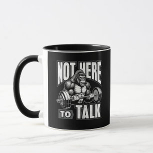 Gorilla Gym Fitness Weightlifting Ceramic Coffee M Mug