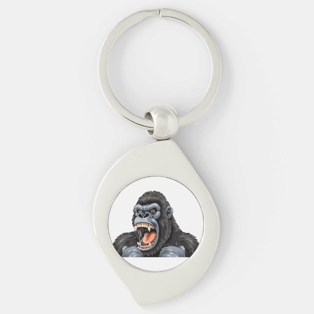 Gorilla head key ring (Front)