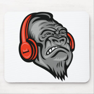 Gorilla headphones The Mountain Big Face, Gorilla Mouse Pad