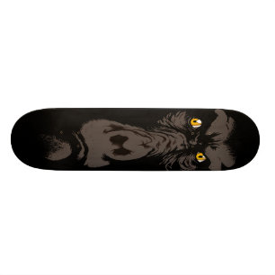 Gorilla in Black Skateboard
