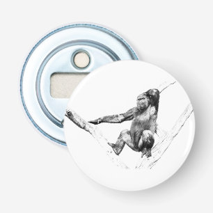 Gorilla in Shadows Bottle Opener