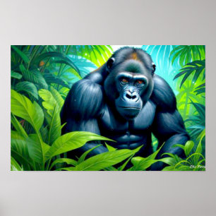 GORILLA IN THE RAINFOREST 7 POSTER
