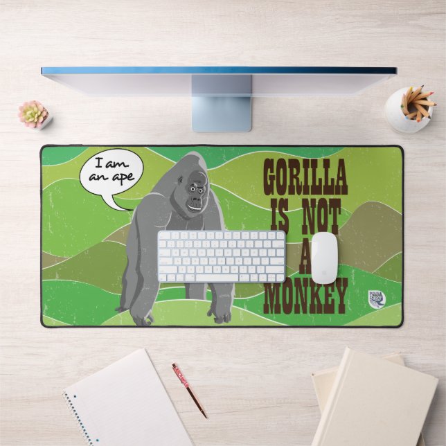 Gorilla is not a monkey desk mat (Office 1)