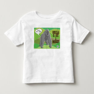 Gorilla is not a monkey toddler T-Shirt