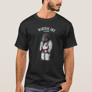 Gorilla Judo Karate Master In White Judogi 1 T-Shirt