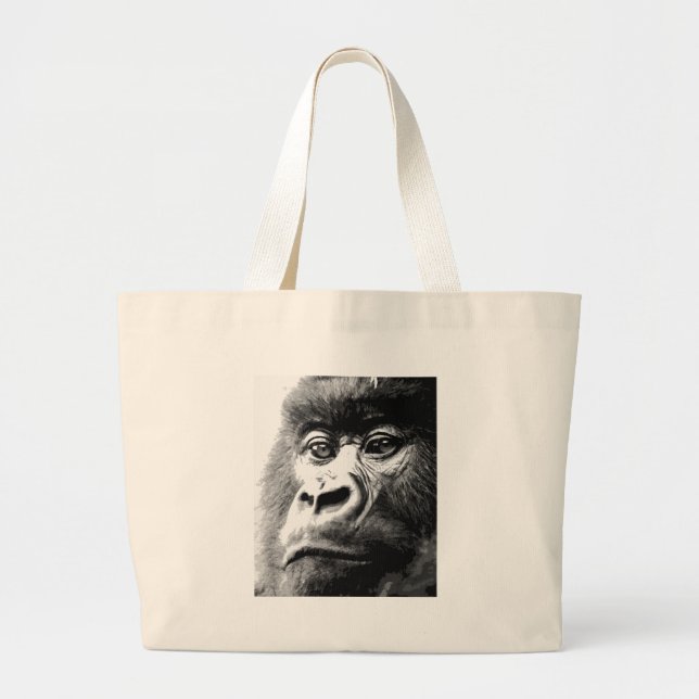 Gorilla Large Tote Bag (Front)