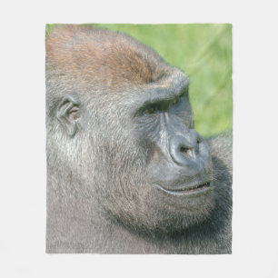 Gorilla Lope Profile Fleece Blanket