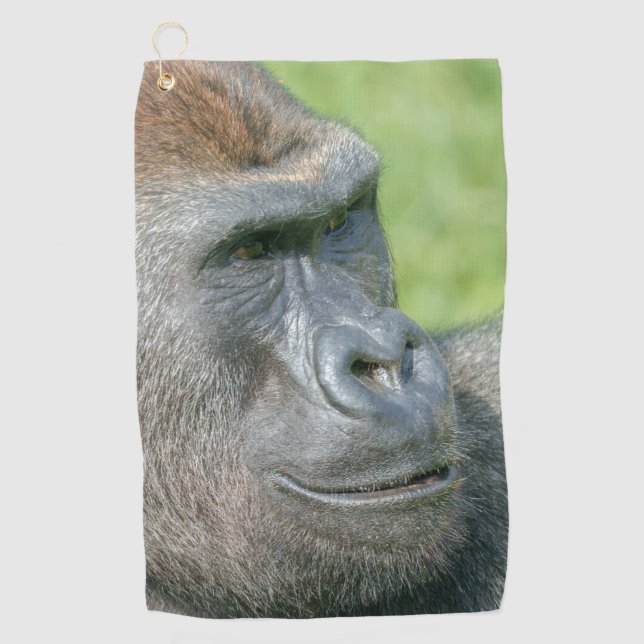 Gorilla Lope Profile Golf Towel (Front)