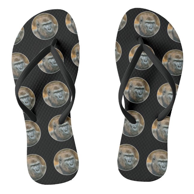 Gorilla Lope (Round Design) Thongs (Footbed)