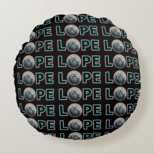 Gorilla Lope Shines in Bright Name Design Round Cushion