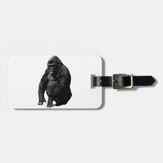 Gorilla Luggage Tag (Front Horizontal)