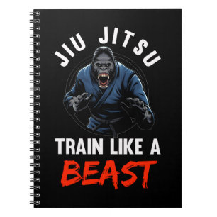 Gorilla Martial Arts Beast Brazilian Jiu Jitsu Notebook